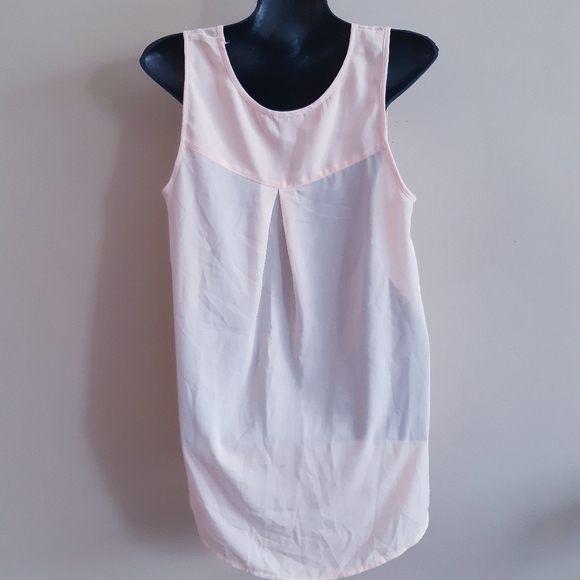 Maurice's | pale coral front cutout flowy tank top - Picture 2 of 3